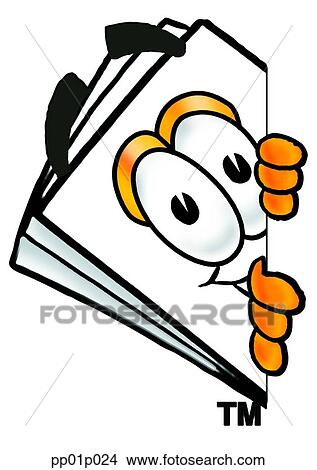 Paper peeking around side View Large Clip Art Graphic Clipart - Paper peeking around side. Fotosearch