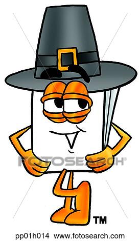Clipart - Paper pilgrim. Fotosearch