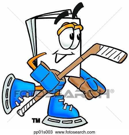Paper playing hockey View Large Clip Art Graphic Clipart - Paper playing hockey. Fotosearch