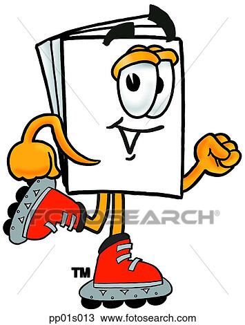 Paper roller blading View Large Clip Art Graphic Clipart - Paper roller blading. Fotosearch