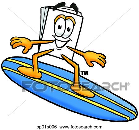 Paper surfing View Large Clip Art Graphic Clip Art - Paper surfing. Fotosearch