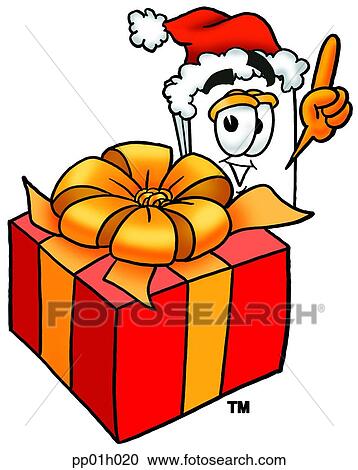 Paper with present View Large Clip Art Graphic Clipart - Paper with present. Fotosearch