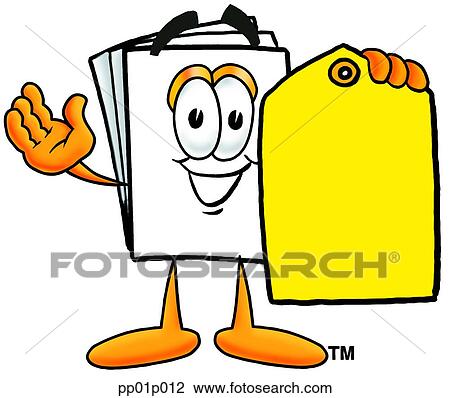 Paper with price tag View Large Clip Art Graphic Clipart - Paper with price tag. Fotosearch