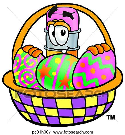 Pencil and easter basket View Large Clip Art Graphic Clip Art - Pencil and easter basket. Fotosearch