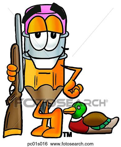Pencil hunting View Large Clip Art Graphic Clip Art - Pencil hunting. Fotosearch