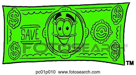 Pencil on a dollar bill View Large Clip Art Graphic Clipart - Pencil on a dollar bill. Fotosearch