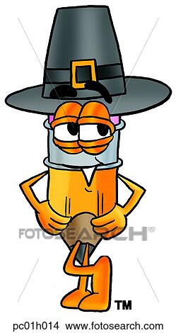 Clipart - Pencil pilgrim. Fotosearch
