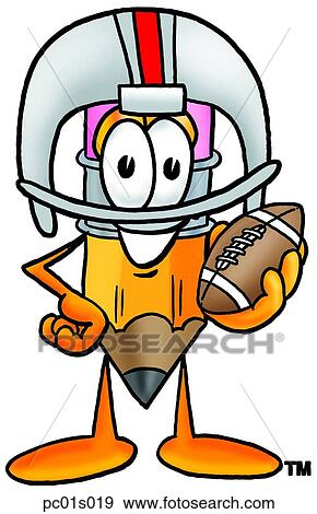 Pencil playing football View Large Clip Art Graphic Clip Art - Pencil playing football. Fotosearch