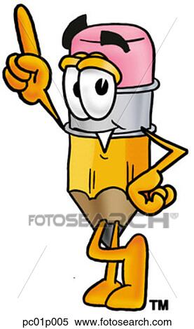 Clipart - Pencil pointing up. Fotosearch