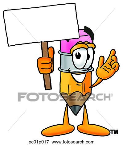 Pencil with a sign View Large Clip Art Graphic Clip Art - Pencil with a sign. Fotosearch