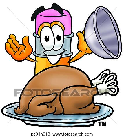 Pencil with turkey View Large Clip Art Graphic Clipart - Pencil with turkey. Fotosearch