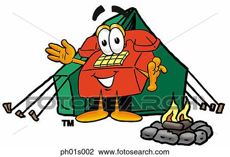 Phone camping View Large Clip Art Graphic Clipart - Phone camping. Fotosearch