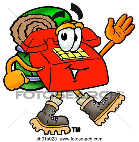 Phone hiking View Large Clip Art Graphic Clipart - Phone hiking. Fotosearch