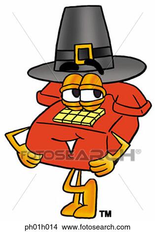 Clipart - Phone pilgrim. Fotosearch