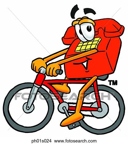 Phone riding bike View Large Clip Art Graphic Clipart - Phone riding bike. Fotosearch