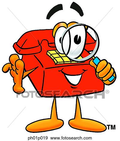 Phone with magnifying glass View Large Clip Art Graphic Clip Art - Phone with magnifying glass. Fotosearch
