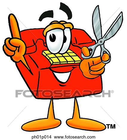 Phone with scissors View Large Clip Art Graphic Clipart - Phone with scissors. Fotosearch