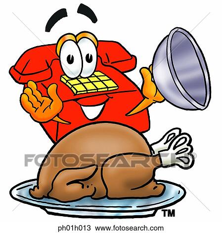 Phone with turkey View Large Clip Art Graphic Clipart - Phone with turkey. Fotosearch