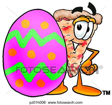 Pizza and easter egg View Large Clip Art Graphic Clip Art - Pizza and easter egg. Fotosearch