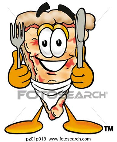 Pizza eating View Large Clip Art Graphic Clip Art - Pizza eating. Fotosearch