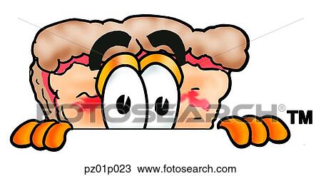 Pizza peeking over top View Large Clip Art Graphic Clipart - Pizza peeking over top. Fotosearch