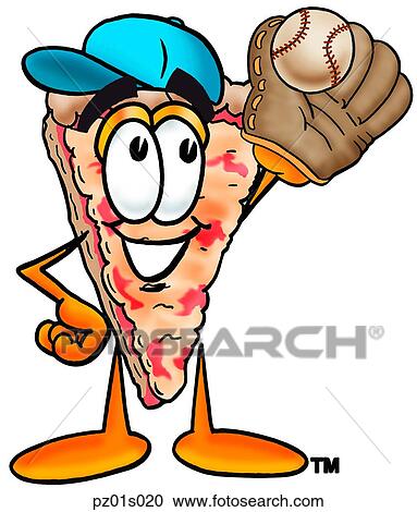 Pizza playing Pizza View Large Clip Art Graphic Clipart - Pizza playing Pizza. Fotosearch