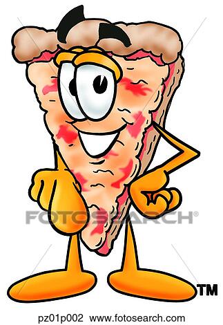 Clipart - Pizza pointing at you. Fotosearch