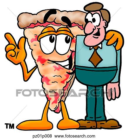 Pizza with a man View Large Clip Art Graphic Clip Art - Pizza with a man. Fotosearch