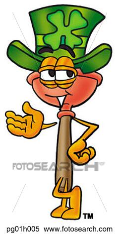 Plunger and irish hat View Large Clip Art Graphic Clipart - Plunger and irish hat. Fotosearch