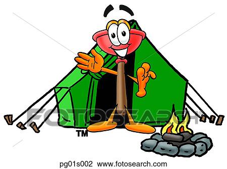 Plunger camping View Large Clip Art Graphic Clipart - Plunger camping. Fotosearch