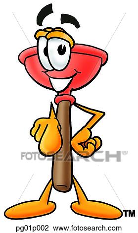 Clipart - Plunger pointing at you. Fotosearch