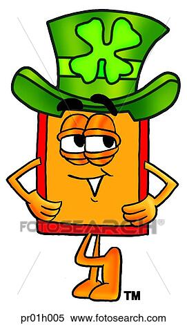 Price tag and irish hat View Large Clip Art Graphic Clipart - Price tag and irish hat. Fotosearch