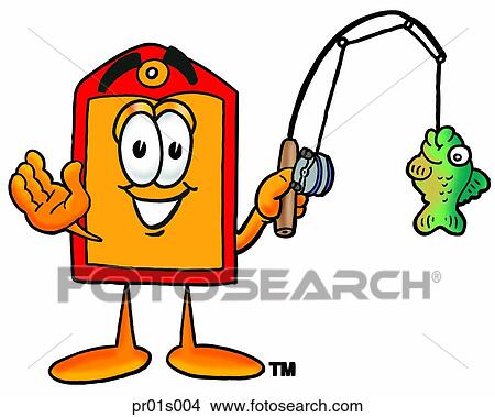 Price tag fishing View Large Clip Art Graphic Clipart - Price tag fishing. Fotosearch