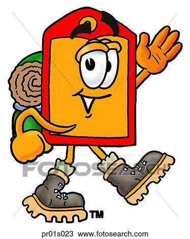 Price tag hiking View Large Clip Art Graphic Clipart - Price tag hiking. Fotosearch
