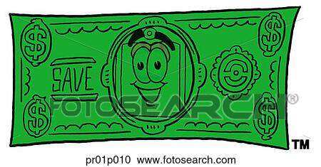 Price tag on a dollar bill View Large Clip Art Graphic Clipart - Price tag on a dollar bill. Fotosearch