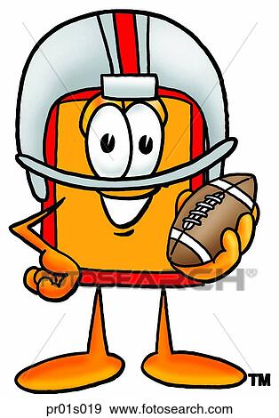 Clip Art - Price tag playing football. Fotosearch
