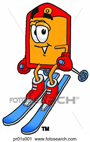 Price tag skiing View Large Clip Art Graphic Clipart - Price tag skiing. Fotosearch