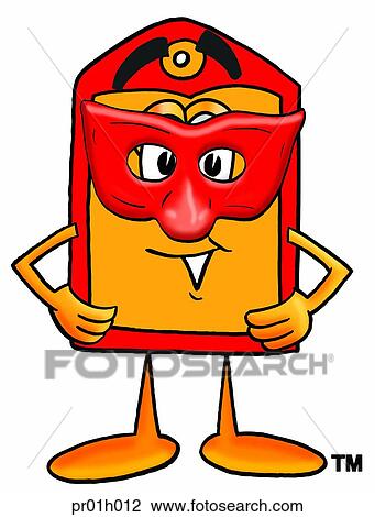 Price tag with mask View Large Clip Art Graphic Clipart - Price tag with mask. Fotosearch