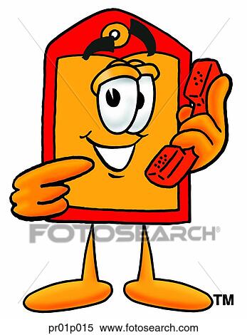 Price tag with phone View Large Clip Art Graphic Clipart - Price tag with phone. Fotosearch