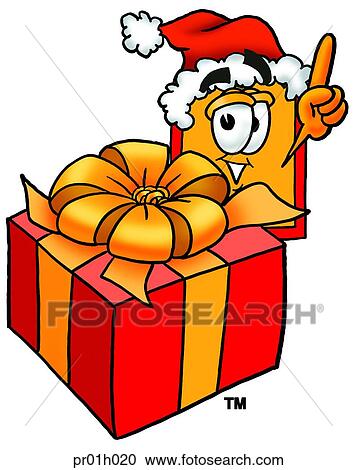 Clipart - Price tag with present. Fotosearch