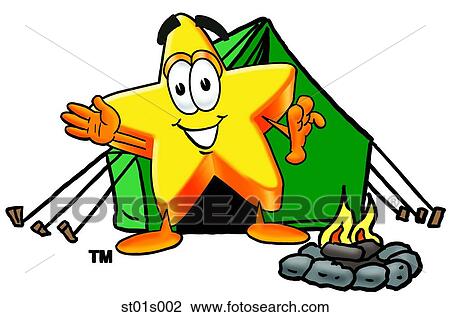 Star camping View Large Clip Art Graphic Clipart - Star camping. Fotosearch