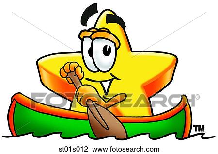 Star canoing View Large Clip Art Graphic Clipart - Star canoing. Fotosearch