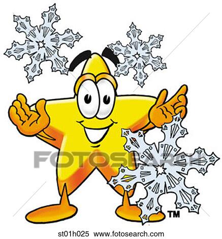 Star in snow View Large Clip Art Graphic Clipart - Star in snow. Fotosearch