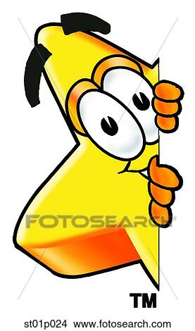 Star peeking around side View Large Clip Art Graphic Clipart - Star peeking around side. Fotosearch