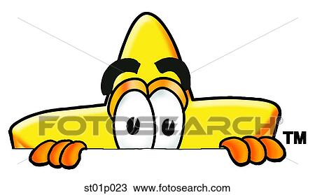 Star peeking over top View Large Clip Art Graphic Clipart - Star peeking over top. Fotosearch