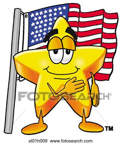 Star saluting View Large Clip Art Graphic Clip Art - Star saluting. Fotosearch