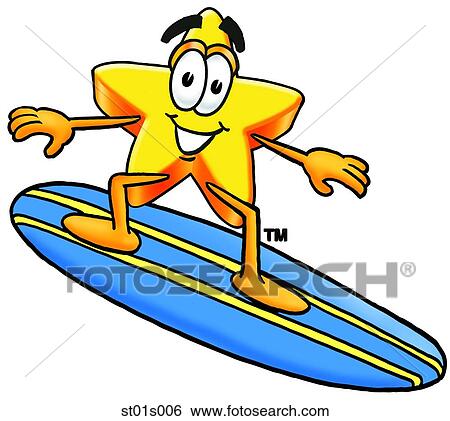Star surfing View Large Clip Art Graphic Clip Art - Star surfing. Fotosearch