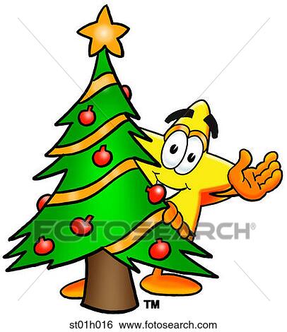 Star with christmas tree View Large Clip Art Graphic Clip Art - Star with christmas tree. Fotosearch