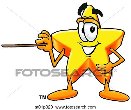 Star with pointer View Large Clip Art Graphic Clipart - Star with pointer. Fotosearch