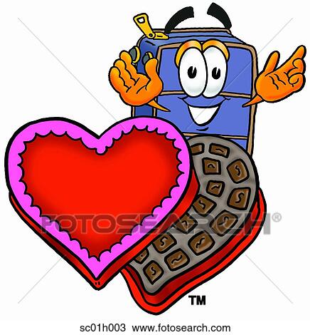 Suitcase and chocolates View Large Clip Art Graphic Clipart - Suitcase and chocolates. Fotosearch